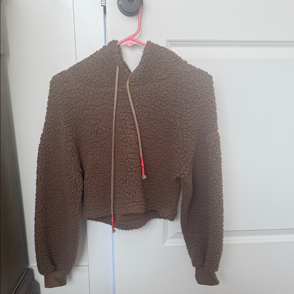 Cozy Brown Sherpa Hoodie